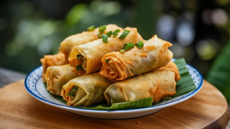 Fried Lumpiang Ubod 4 Fried Lumpiang Ubod with mix vegetables, sauce and many more, amber menu