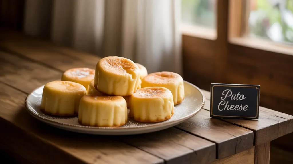 Puto Cheese 2 Delicious Filipino Puto Cheese dessert with soft and fluffy texture